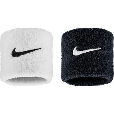 Flauschiges Handgelenkband Nike Swoosh Classic (x2) Noir TU Flauschiges Handgelenkband Nike Swoosh Classic (x2) Noir TU