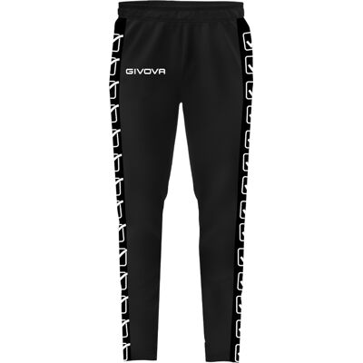 Jogginghose mit Streifen Givova College Schwarz S Jogginghose mit Streifen Givova College Schwarz S