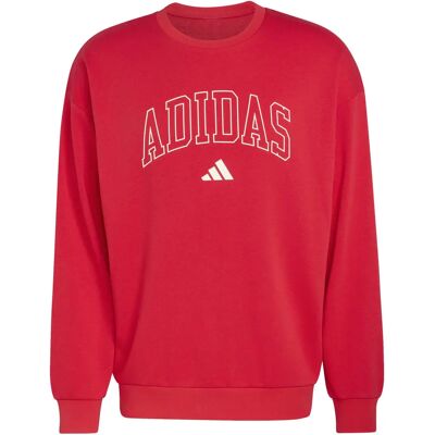 Sweatshirt aus French Terry adidas Seasonal Essentials Collegiate Rouge L Sweatshirt aus French Terry adidas Seasonal Essentials Collegiate Rouge L