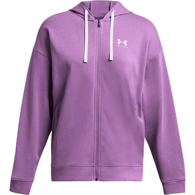 Oversize-Hoodie und Reißverschluss, Damen Under Armour Rival Terry Lila L Oversize-Hoodie und Reißverschluss, Damen Under Armour Rival Terry Lila L