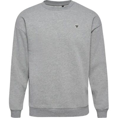 Sweatshirt mit weitem Rundhalsausschnitt Hummel Bee Gris S Sweatshirt mit weitem Rundhalsausschnitt Hummel Bee Gris S