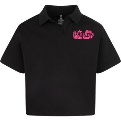Converse Kids Gfx Boxy Knit Short Sleeve Polo - Kleidung Converse Kids Gfx Boxy Knit Short Sleeve Polo - Kleidung