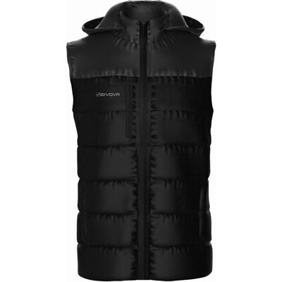 Ärmellose Daunenjacke Kind Givova Prime Schwarz XS Ärmellose Daunenjacke Kind Givova Prime Schwarz XS