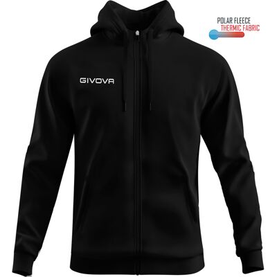 Fleecejacke Kind Givova 500 Schwarz 4XS Fleecejacke Kind Givova 500 Schwarz 4XS