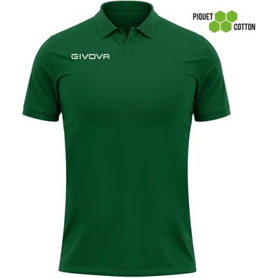 Polo Piqué Baumwolle Kind Givova Summer Vert 10/12 ans Polo Piqué Baumwolle Kind Givova Summer Vert 10/12 ans