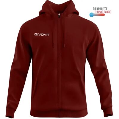 Fleecejacke Kind Givova 500 Marron 4XS Fleecejacke Kind Givova 500 Marron 4XS