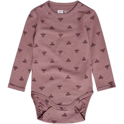 Baby Langarmbody Hummel hmlBAMBO Lila 4/6 Monate Baby Langarmbody Hummel hmlBAMBO Lila 4/6 Monate