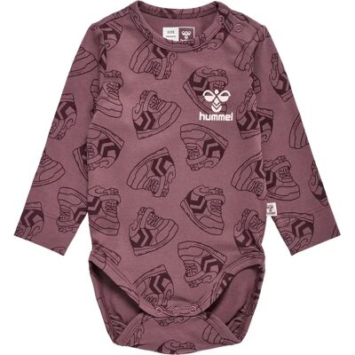 Baby-Body für Jungen langarm Hummel Sneaker Violet 2/4 mois Baby-Body für Jungen langarm Hummel Sneaker Violet 2/4 mois