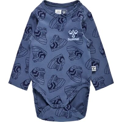 Baby-Body für Jungen mit langen Ärmeln Hummel Sneaker Bleu 2/4 mois Baby-Body für Jungen mit langen Ärmeln Hummel Sneaker Bleu 2/4 mois