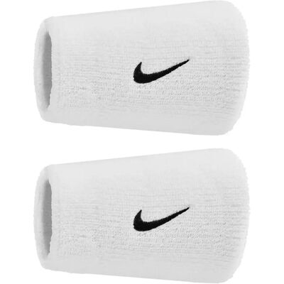 Flauschiges Handgelenkband Nike Swoosh Classic Double Wide (x2) Blanc TU Flauschiges Handgelenkband Nike Swoosh Classic Double Wide (x2) Blanc TU