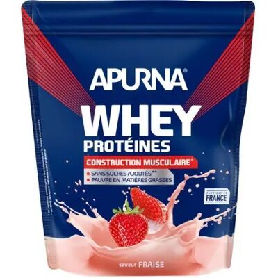 Apurna Whey Protein Erdbeere 750g - Molkenprotein Apurna Whey Protein Erdbeere 750g - Molkenprotein