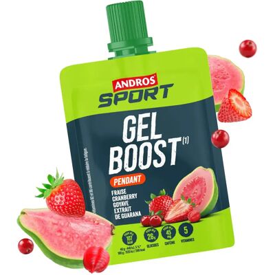 Energiegel Boost Andros Sport Fraise Cranberry Goyave Vert 40 g Energiegel Boost Andros Sport Fraise Cranberry Goyave Vert 40 g
