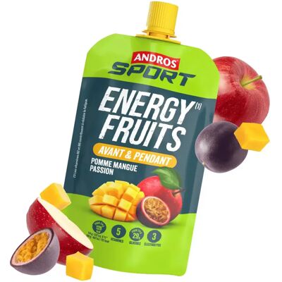 Energiegetränk Andros Sport Energy Fruits Pomme Mangue Vert 114 g Energiegetränk Andros Sport Energy Fruits Pomme Mangue Vert 114 g