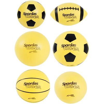 Ballon handball Spordas SuperSafe Jaune 15 cm Ballon handball Spordas SuperSafe Jaune 15 cm