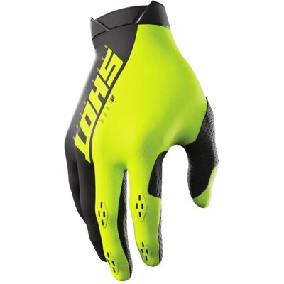 Shot Race Gear Motocross-Handschuhe - Schwarz Gelb - L Shot Race Gear Motocross-Handschuhe - Schwarz Gelb - L