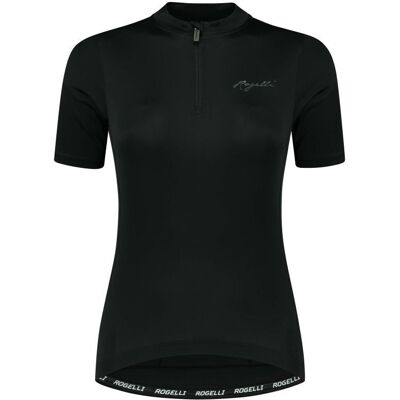 Rogelli Schwarzes Radtrikot - Komfort Fit - 3 Taschen - 2XL Rogelli Schwarzes Radtrikot - Komfort Fit - 3 Taschen - 2XL