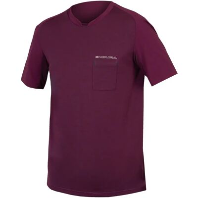 Endura Foyle Tech Kurzarm Radtrikot - Aubergine - Radtrikot Endura Foyle Tech Kurzarm Radtrikot - Aubergine - Radtrikot