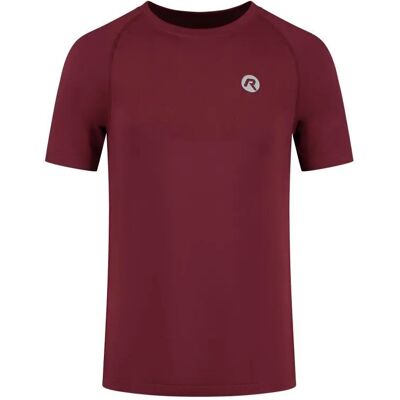 ROGELLI Essential Vino Rote Nahtlose Lauf-T-Shirt - T-Shirt ROGELLI Essential Vino Rote Nahtlose Lauf-T-Shirt - T-Shirt