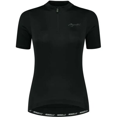 Rogelli Schwarzes Radtrikot - Komfort Fit - 3 Taschen - 2XL Rogelli Schwarzes Radtrikot - Komfort Fit - 3 Taschen - 2XL