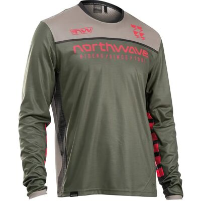 Langarmtrikot Northwave Edge 2 Grau M Langarmtrikot Northwave Edge 2 Grau M
