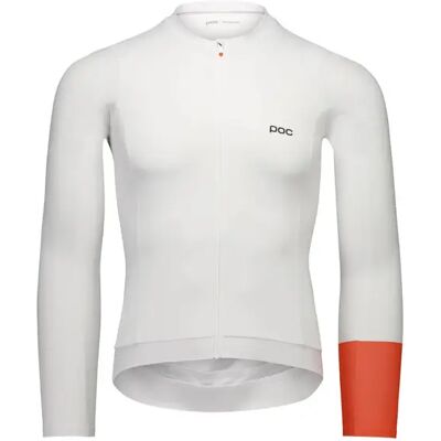 Langarmtrikot mit Reißverschluss POC Cadence Jersey Blanc M Homme Langarmtrikot mit Reißverschluss POC Cadence Jersey Blanc M Homme