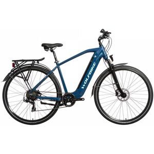 Elektrisches Mountainbike Wolfbike VTT éléctrique Voltron City Bleu 19