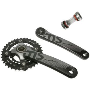 Alu-Tretlager mit Gewindepfanne Sunrace Ms10 10V 36/22 T Noir 36/22T Alu-Tretlager mit Gewindepfanne Sunrace Ms10 10V 36/22 T Noir 36/22T