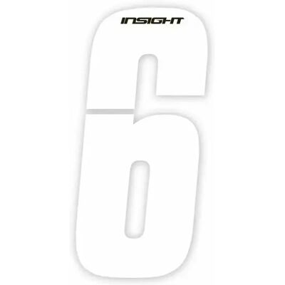 Rahmenkennzeichenpaket Insight 6 Blanc 7,5 cm Rahmenkennzeichenpaket Insight 6 Blanc 7,5 cm