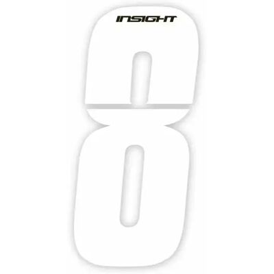 Rahmenkennzeichenpaket Insight 8 Blanc 7,5 cm Rahmenkennzeichenpaket Insight 8 Blanc 7,5 cm
