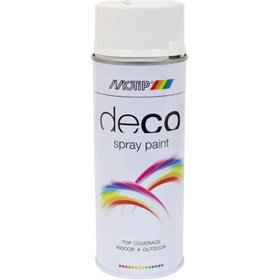 Motip - Deco Glycero Aerosol - RAL 9010 White - Aerosolfarbe Motip - Deco Glycero Aerosol - RAL 9010 White - Aerosolfarbe