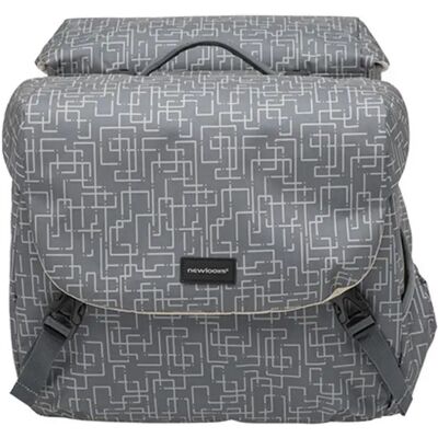 Mondi Joy Doppelter Fahrradkorb - Racktime Snap-it - 38L - Grau Mondi Joy Doppelter Fahrradkorb - Racktime Snap-it - 38L - Grau