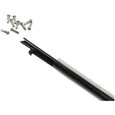 Rohr mit 10 Speichen aus Edelstahl mit abgewinkeltem Kopf und Nippel P2R 286 mm Noir 2x286 mm Rohr mit 10 Speichen aus Edelstahl mit abgewinkeltem Kopf und Nippel P2R 286 mm Noir 2x286 mm