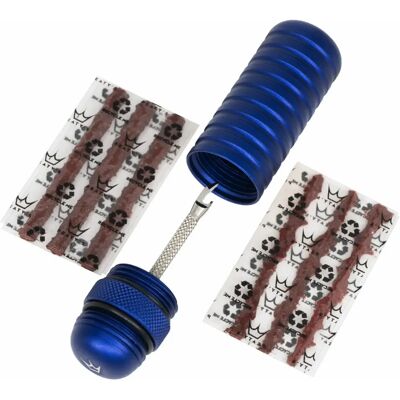 Kit de réparation tubeless /insert meches Peaty's Holeshot Bleu 65x19 mm Kit de réparation tubeless /insert meches Peaty's Holeshot Bleu 65x19 mm