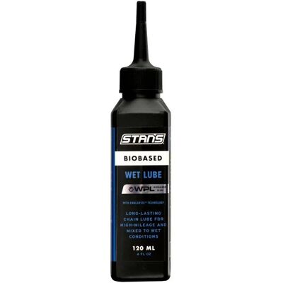 Fahrradkettenschmiermittel Stans Biobased Wet Noir 120 ml Fahrradkettenschmiermittel Stans Biobased Wet Noir 120 ml