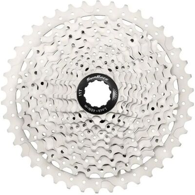 Sunrace CS-MS3 10-Gang Fahrrad Kassette - Silber 11-46T Sunrace CS-MS3 10-Gang Fahrrad Kassette - Silber 11-46T