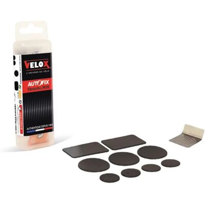 Fahrradreparaturset 8 selbstklebende Teile + Rape Velox Noir Fahrradreparaturset 8 selbstklebende Teile + Rape Velox Noir