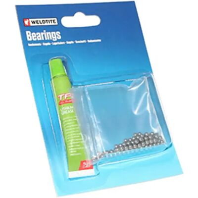 72er Pack Lagerkugeln mit Fett Weldtite 3,175 Silber Ø3,175 mm 72er Pack Lagerkugeln mit Fett Weldtite 3,175 Silber Ø3,175 mm