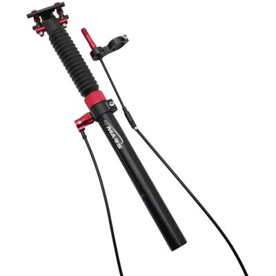 MTB-Sattelstütze aus Aluminium mit externem Kabel verstellbar P2R Schwarz 445x31,6 mm MTB-Sattelstütze aus Aluminium mit externem Kabel verstellbar P2R Schwarz 445x31,6 mm