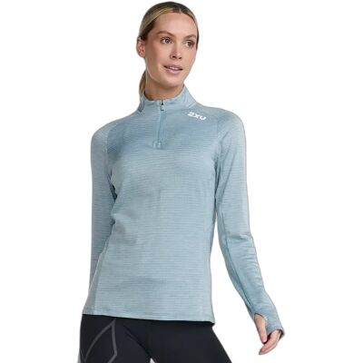 1/4-Zip-Langarmtrikot, Damen 2XU Ignition Bleu M Femme 1/4-Zip-Langarmtrikot, Damen 2XU Ignition Bleu M Femme