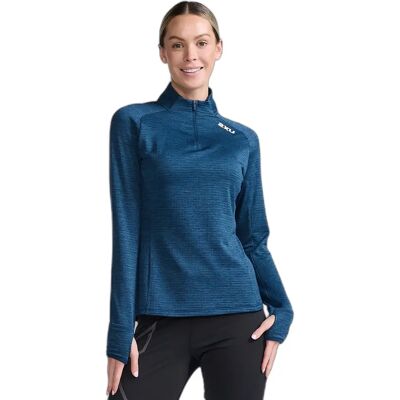 1/4-Zip-Langarmtrikot, Damen 2XU Ignition Bleu M Femme 1/4-Zip-Langarmtrikot, Damen 2XU Ignition Bleu M Femme