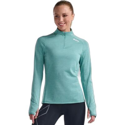 1/4-Zip-Langarmtrikot, Damen 2XU Ignition Bleu M Femme 1/4-Zip-Langarmtrikot, Damen 2XU Ignition Bleu M Femme