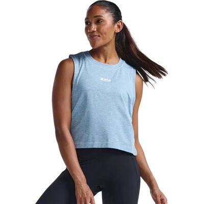 Damen-Top 2XU Motion Crop Bleu M Femme Damen-Top 2XU Motion Crop Bleu M Femme