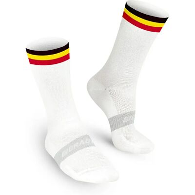 Socken Bioracer Official Belgian Cycling Classic Blanc M Socken Bioracer Official Belgian Cycling Classic Blanc M