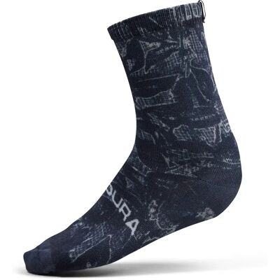 bedruckte Socken Endura Grid Floral LTD Print Noir 42,5/47 bedruckte Socken Endura Grid Floral LTD Print Noir 42,5/47