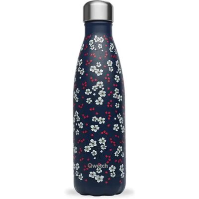 Borosilikat-Isolierflasche Hanami Qwetch Originals Bleu 750 ml Borosilikat-Isolierflasche Hanami Qwetch Originals Bleu 750 ml