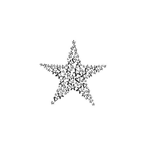Rayher Twinkle Motivstempel Stern 7,0 x 7,0 cm