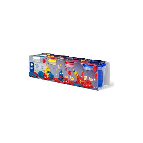 STAEDTLER Knete Noris Club farbsortiert, 4 Farben je 130,0 g