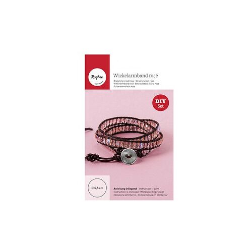 Rayher Schmuck-Basteln-Set Wickelarmband rosé