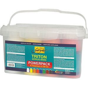 KREUL Triton Power Pack Acrylfarben farbsortiert 8 x 750,0 ml, 8 St. KREUL Triton Power Pack Acrylfarben farbsortiert 8 x 750,0 ml, 8 St.