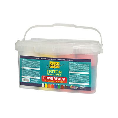 KREUL Triton Power Pack Acrylfarben farbsortiert 8 x 750,0 ml, 8 St. KREUL Triton Power Pack Acrylfarben farbsortiert 8 x 750,0 ml, 8 St.